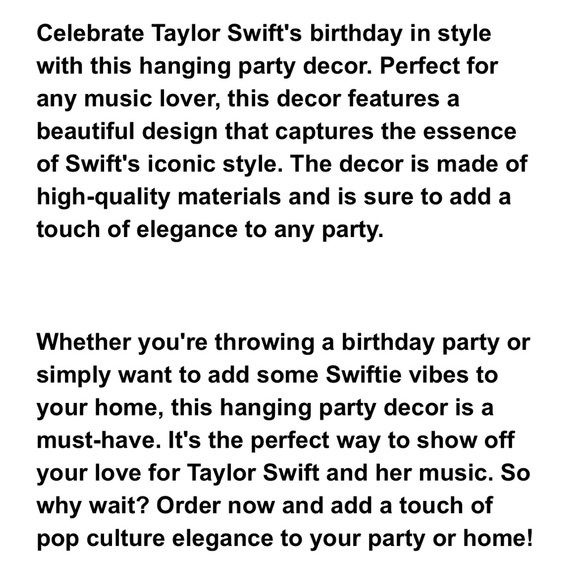 Taylor Swift Happy Birthday pictures to use for any party or on your walls etc. - Picture 3 of 3